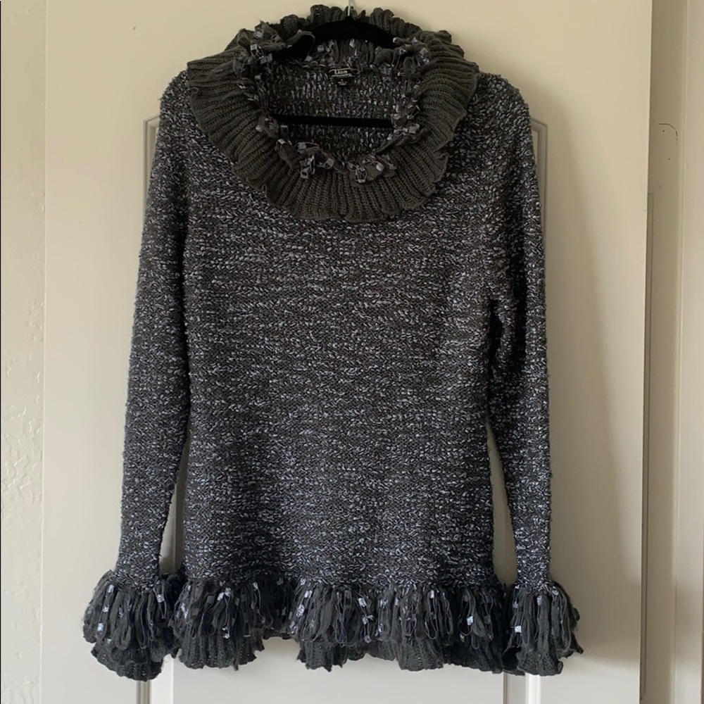 Super Cute Ruffled Sweater